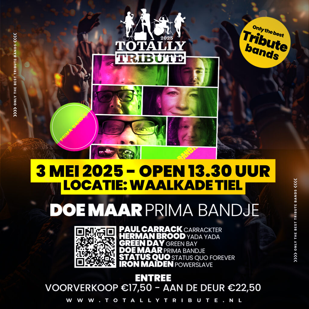 BAND UITGELICHT: PRIMA BANDJE – DE DOE MAAR TRIBUTE!