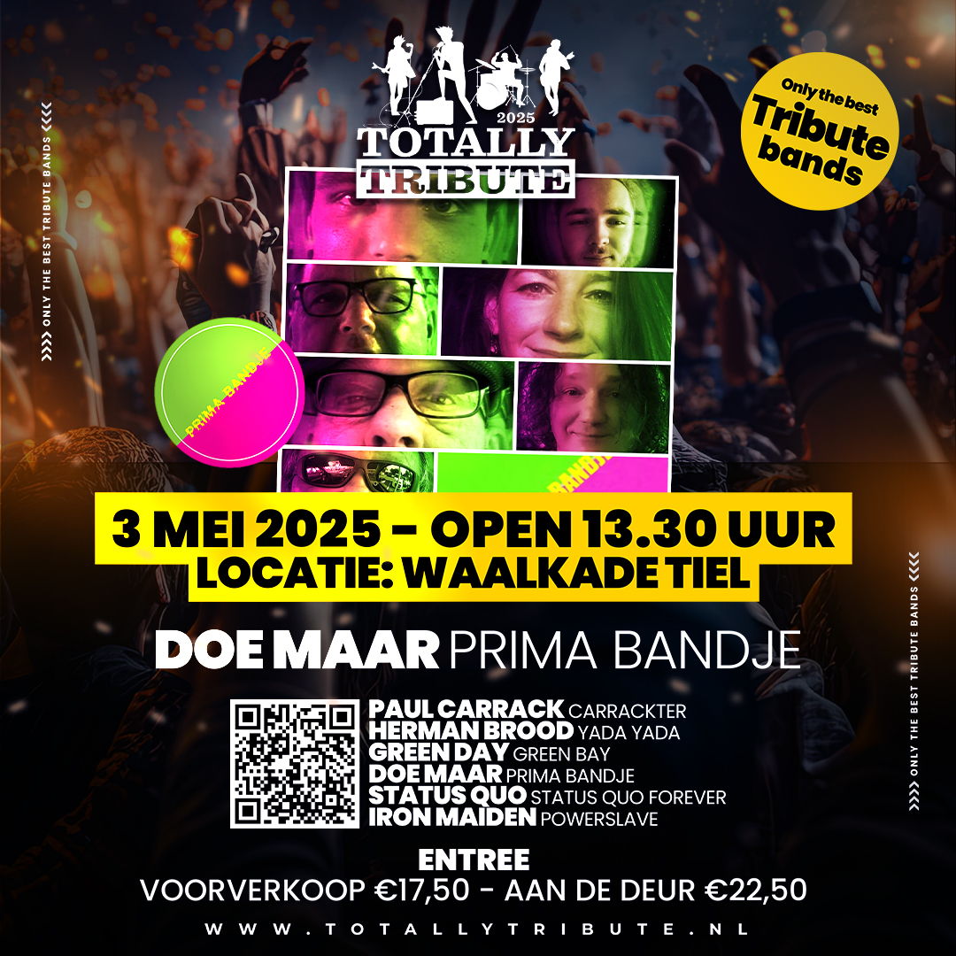 BAND UITGELICHT: PRIMA BANDJE – DE DOE MAAR TRIBUTE!